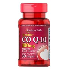 Puritan's Pride Co Q-10 100 mg 30 капсул Коензим Q-10