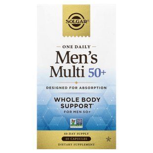 Solgar One Daily Men's Multi 50+ 60 capsules Витамины для возраста 50+