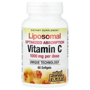 Natural Factors Liposomal Vitamin C 60 softgels Витамин С