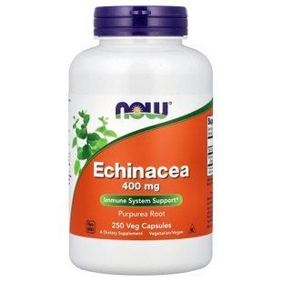 NOW Echinacea 400 mg 250 капсул Ехінацея