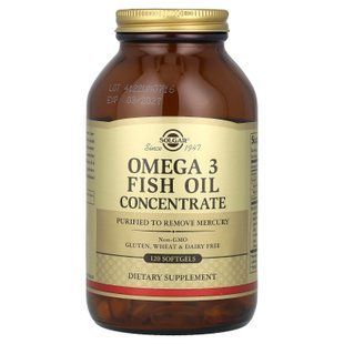 Solgar Omega-3 Fish Oil Concentrate 120 softgels Омега-3