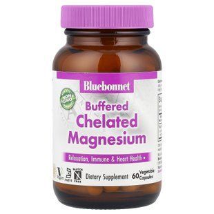 Bluebonnet Buffered Chelated Magnesium 60 капсул Магній