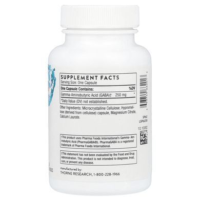 Thorne PharmaGABA-250 60 Capsules GABA