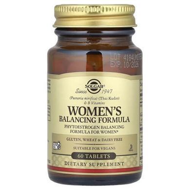 Solgar Women's Balancing Formula 60 tablets Комплекс витаминов группы В