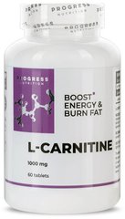 Progress L-Carnitine 1000 mg 60 таблеток L-Карнитин