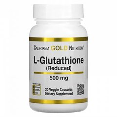 California Gold Nutrition L-Glutathione 500 mg 30 капс. L-Глутатіон