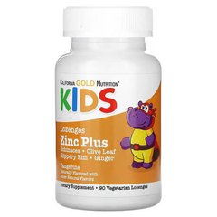 California Gold Nutrition Zinc Plus Lozenge For Children 90 жувальних таблеток Інші добавки для дітей