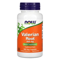 NOW Valerian Root 500 mg 100 капсул Валеріана