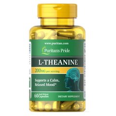 Puritan's Pride L-Theanine 200 mg 60 капс Теанін