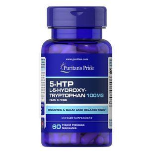 Puritan&rsquo;s Pride 5-HTP 100 mg 60 капсул (Тріснута кришка) 5-HTP