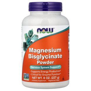 NOW Foods Magnesium Bisglycinate 227 грамм Магний