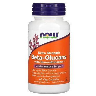 NOW Beta-Glucans with ImmunEnhancer 250 mg 60 капс. Другие экстракты