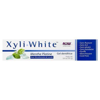 NOW XyliWhite Toothpaste Gel Platinum Mint 181 грам Зубні пасти