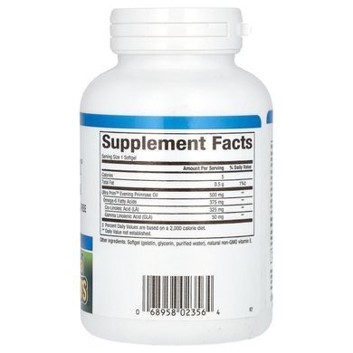 Natural Factors Evening Primrose Oil 500 mg 180 softgels Примула вечерняя