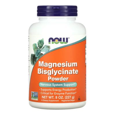 NOW Foods Magnesium Bisglycinate 227 грам Магній