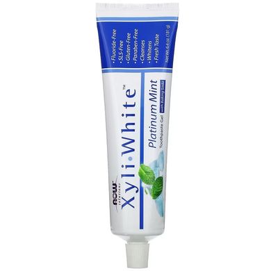 NOW Foods XyliWhite Toothpaste Gel  Mint 181 g Інші екстракти