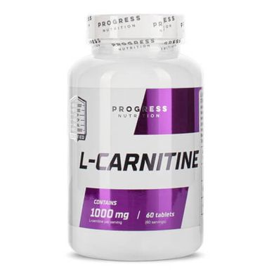 Progress Nutrition L-Carnitine 1000 mg 60 таб L-Карнитин