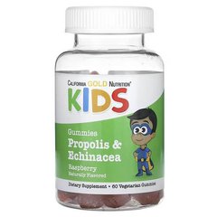 California Gold Nutrition Propolis & Echinacea For Children 60 Gummies Детские комплексы для иммунитета