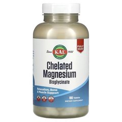 KAL Chelated Magnesium Bisglycinate 180 таблеток Магній