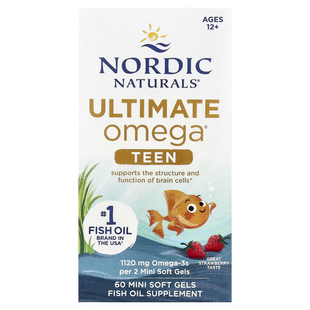 Nordic Naturals Ultimate Omega Teen 1,120 mg 60 міні-капсул Омега-3 для дітей