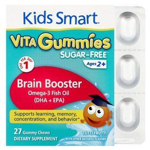 Kids Smart Vita Gummies 27 жевательные таблетки Омега-3