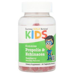 California Gold Nutrition Propolis & Echinacea For Children 60 мармеладок Дитячі комплекси для імунітету