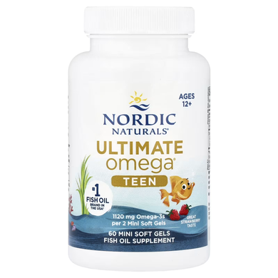 Nordic Naturals Ultimate Omega Teen 1,120 mg 60 мини-капсул Омега-3 для детей