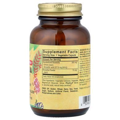 Solgar Boswellia Resin Extract 60 рослинних капсул Босвелія