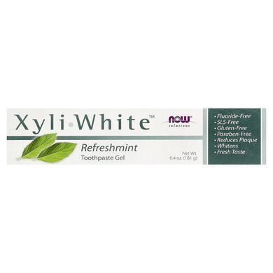 NOW XyliWhite Toothpaste Gel Refreshmint 181 грам Зубні пасти