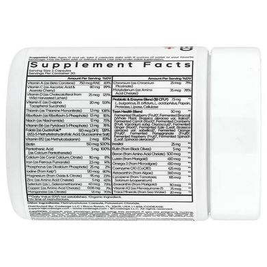 Codeage Teen Fermented Multivitamin+ 60 Vegetable Capsules Мультивитамины для подростков