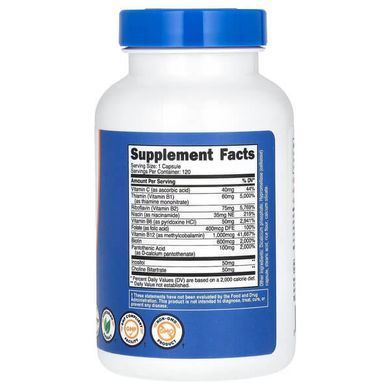 Nutricost Vitamin B Complex 462 mg 120 capsules Комплекс витаминов группы В