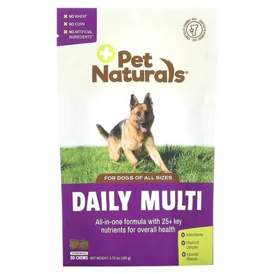 Pet Naturals Daily Multi For Dogs 30 жувальних таблеток Для тварин