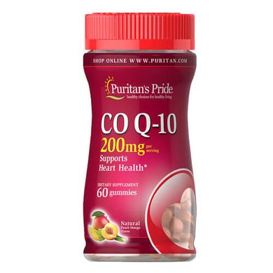 Puritan's Pride Co Q-10 200mg 60 жувальних цукерок Коензим Q-10