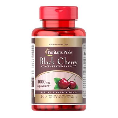 Puritan's Pride Black Cherry Extract 1000 mg 200 капсул Вишня екстракт