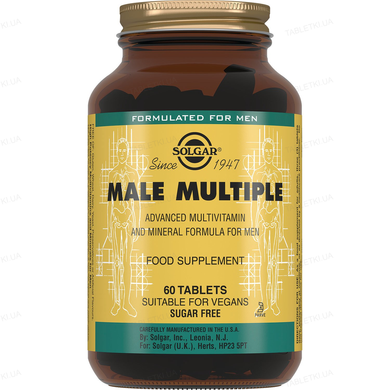 Solgar Male Multiple 60 таблеток Вітамінно-мінеральні комплекси