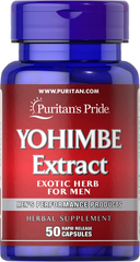 Puritan's Pride Yohimbe 2000 mg 50 капсул Йохимбе