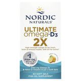 Nordic Naturals Ultimate Omega-D3 2X (2150 mg/1000 IU) 60 рідких капсул Омега-3