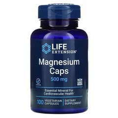 Life Extension Magnesium Caps 500 mg 100 рослинних капсул Магній