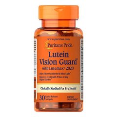 Puritan's Pride Lutein Blue Light Vision Guard with Lutemax 30 капсул