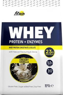 FitWin WHEY Protein + Enzymes 77% 900 g Протеин