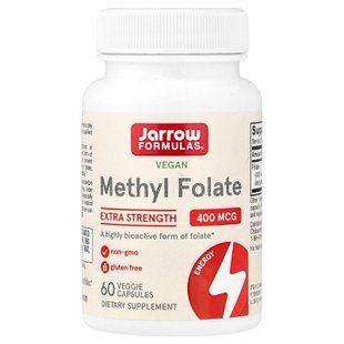 Jarrow Formulas Methyl Folate 400 mcg 60 капсул Фолієва кислота (B-9)