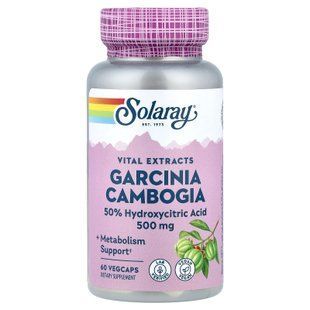 Solaray Garcinia Cambogia 500 mg 60 капсул Гарцинія