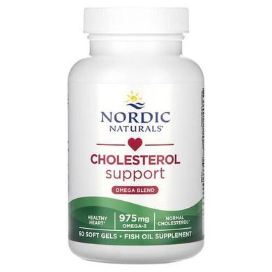 Nordic Naturals Cholesterol Support Omega 975 mg 60 рідких капсул Омега 3
