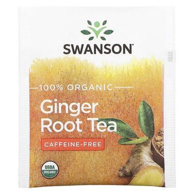 Swanson 100% Organic Ginger Root Tea 20 пакетиків Чай та Кава
