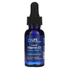 Life Extension Liquid Vitamin D3, 50 mcg (2,000 IU) 29.57 ml Вітамін D