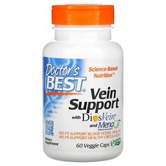 Doctor's Best Vein Support with DiosVein and MenaQ7 60 капсул Вітамін К