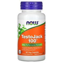 NOW TestoJack 100 60 рослинних капсул Трібулус