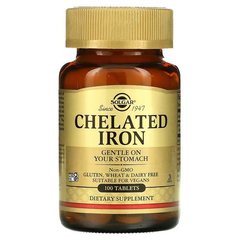Solgar Chelated Iron 100 таблеток Залізо