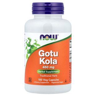 NOW Gotu Kola 450 mg 100 капсул Готу Кола