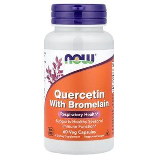 NOW Quercetin with Bromelain 60 капс. Кверцетин